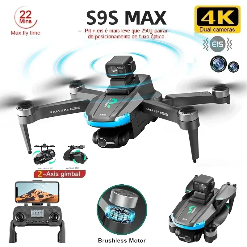 Dron Rc Quadcopter - NEUE S9S MAX MINI Drone 4K