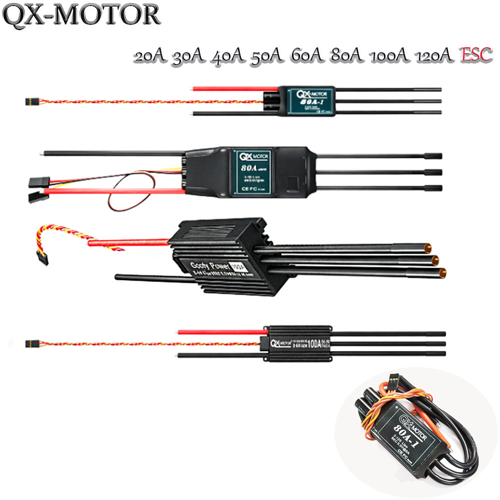 Drone Rc Jet - 20A-120A Bürstenloser ESC-Geschwindigkeitsregler Kompatibel mit QX-MOTOR