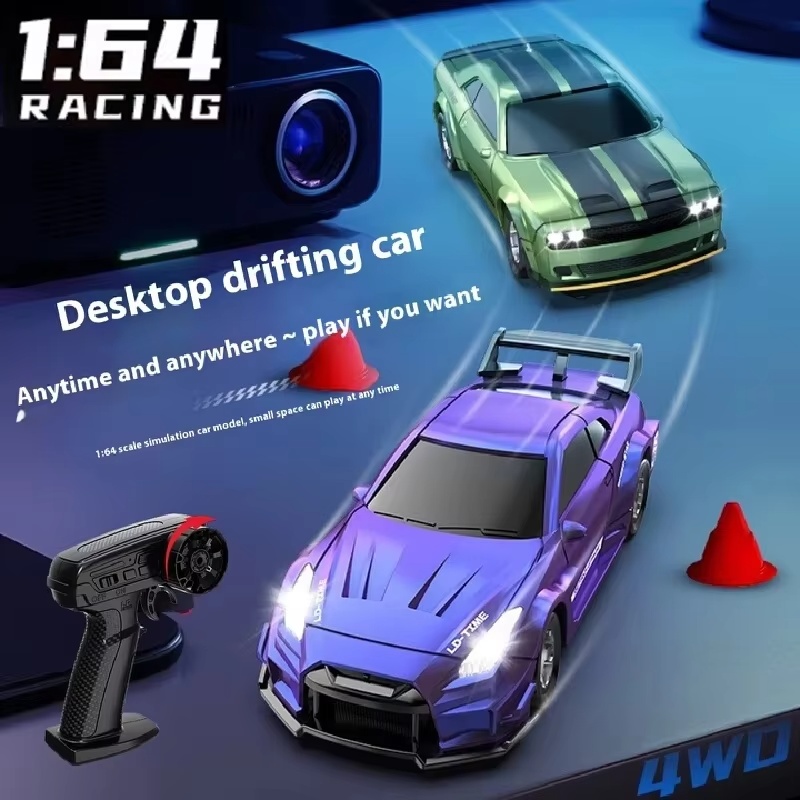 Rc Drift Car Kit - Ferngesteuertes Auto im Maßstab 1:64, voll