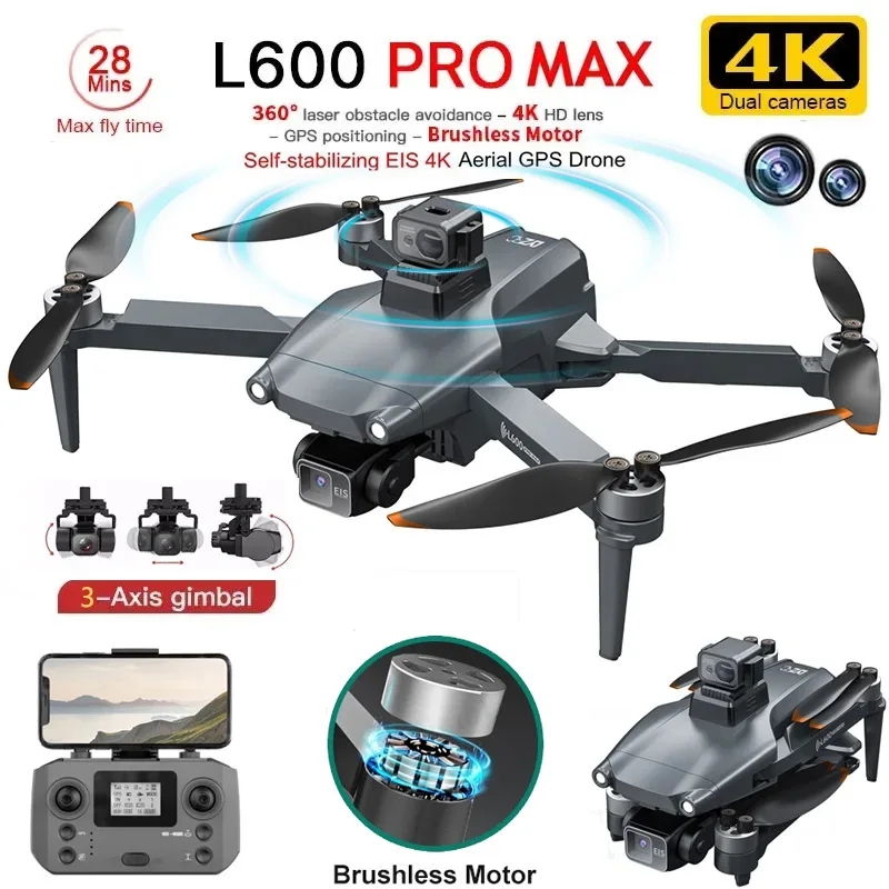 Drone Rc Team City - L600 PRO MAX GPS Drone Professionelle
