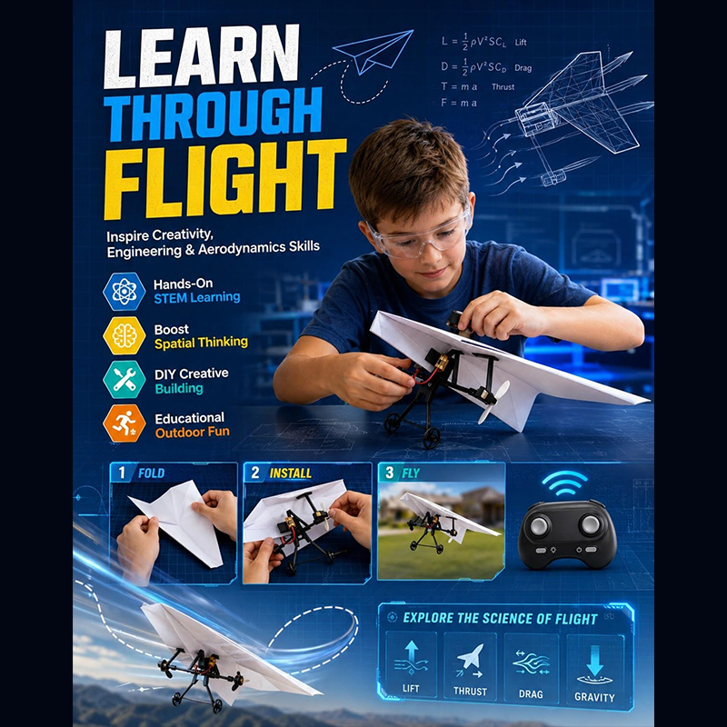 RC Papierflugzeug-Bausatz mit  – Drone Rc Jet Bewertung und Preis